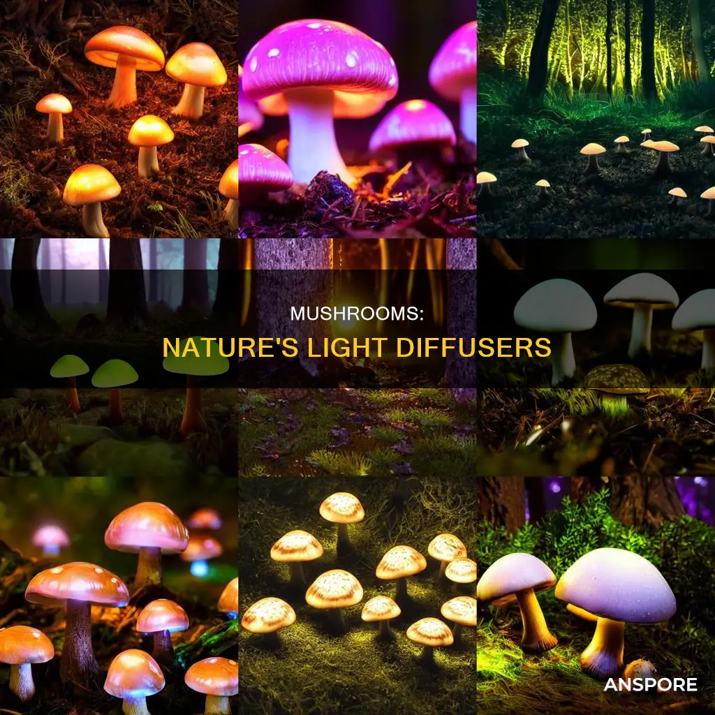 are mushrooms light diffusing