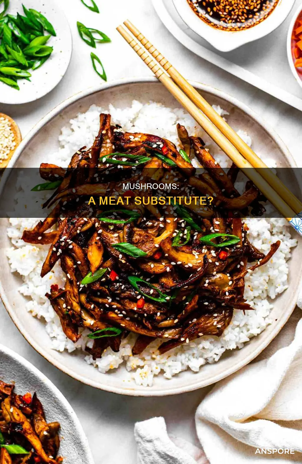 are mushrooms meat substitute