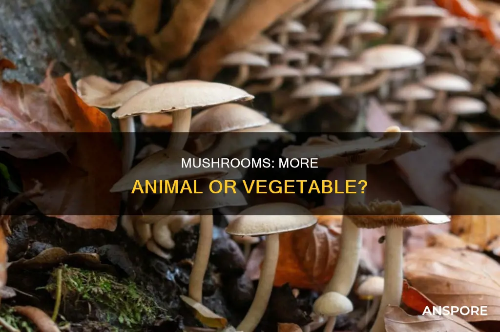 are mushrooms more closely related to animals