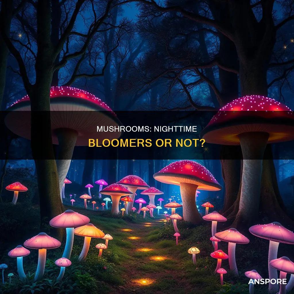 are mushrooms nocturnal