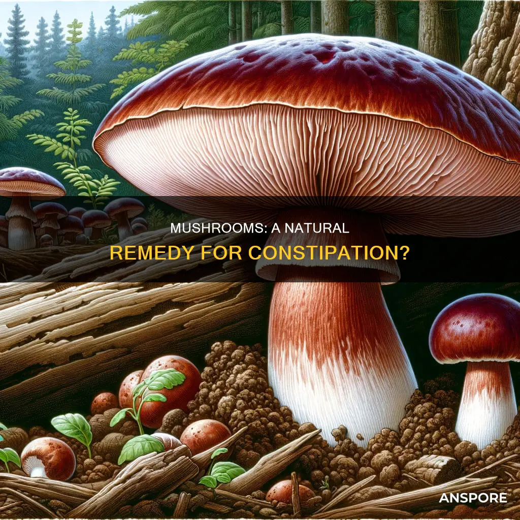 are mushrooms ok for constipation