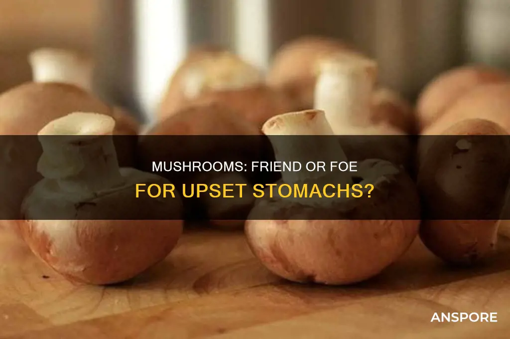 are mushrooms ok for upset stomach