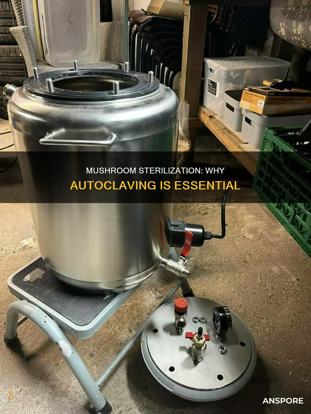 are mushrooms typically autoclaved