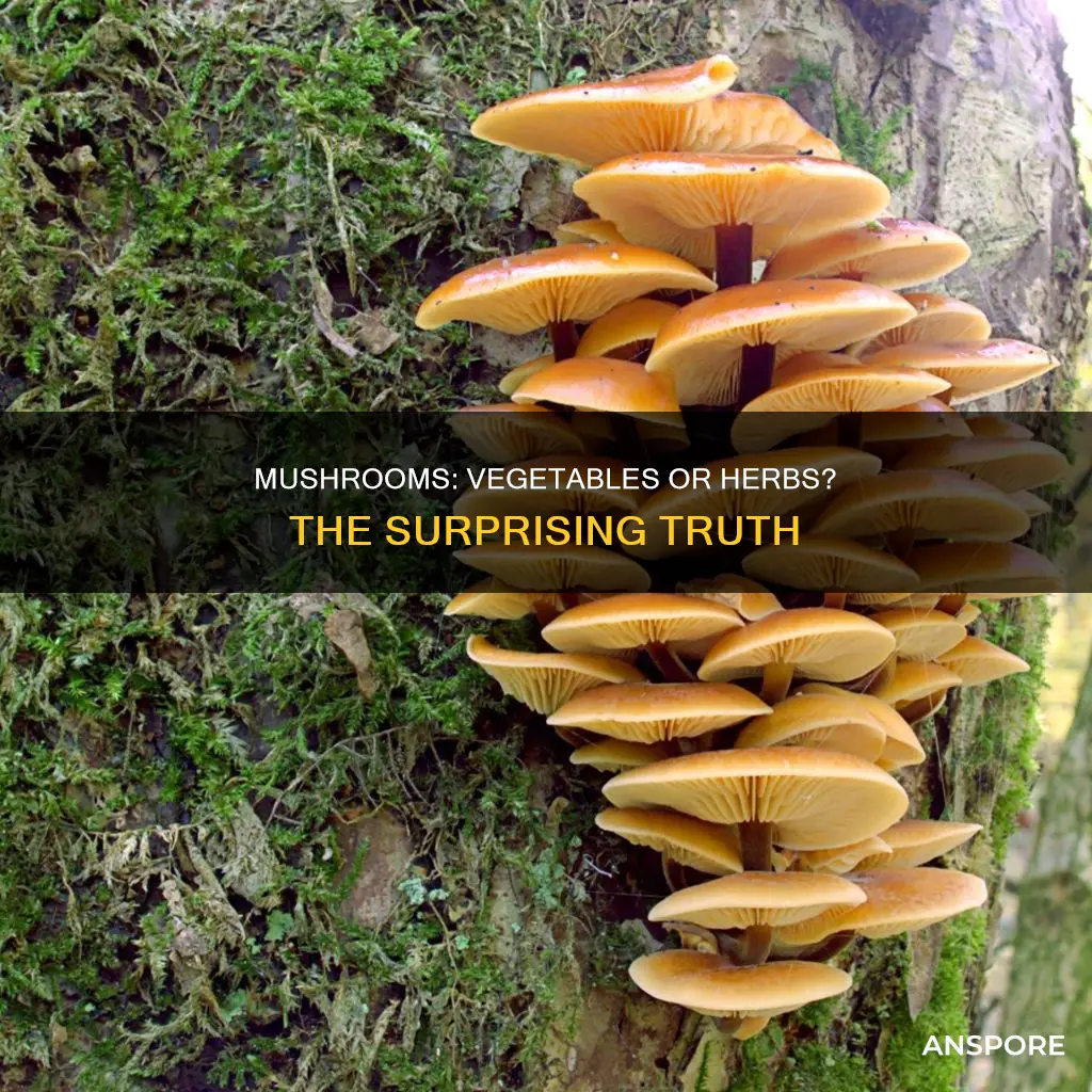 are mushrooms vegetables or herbs