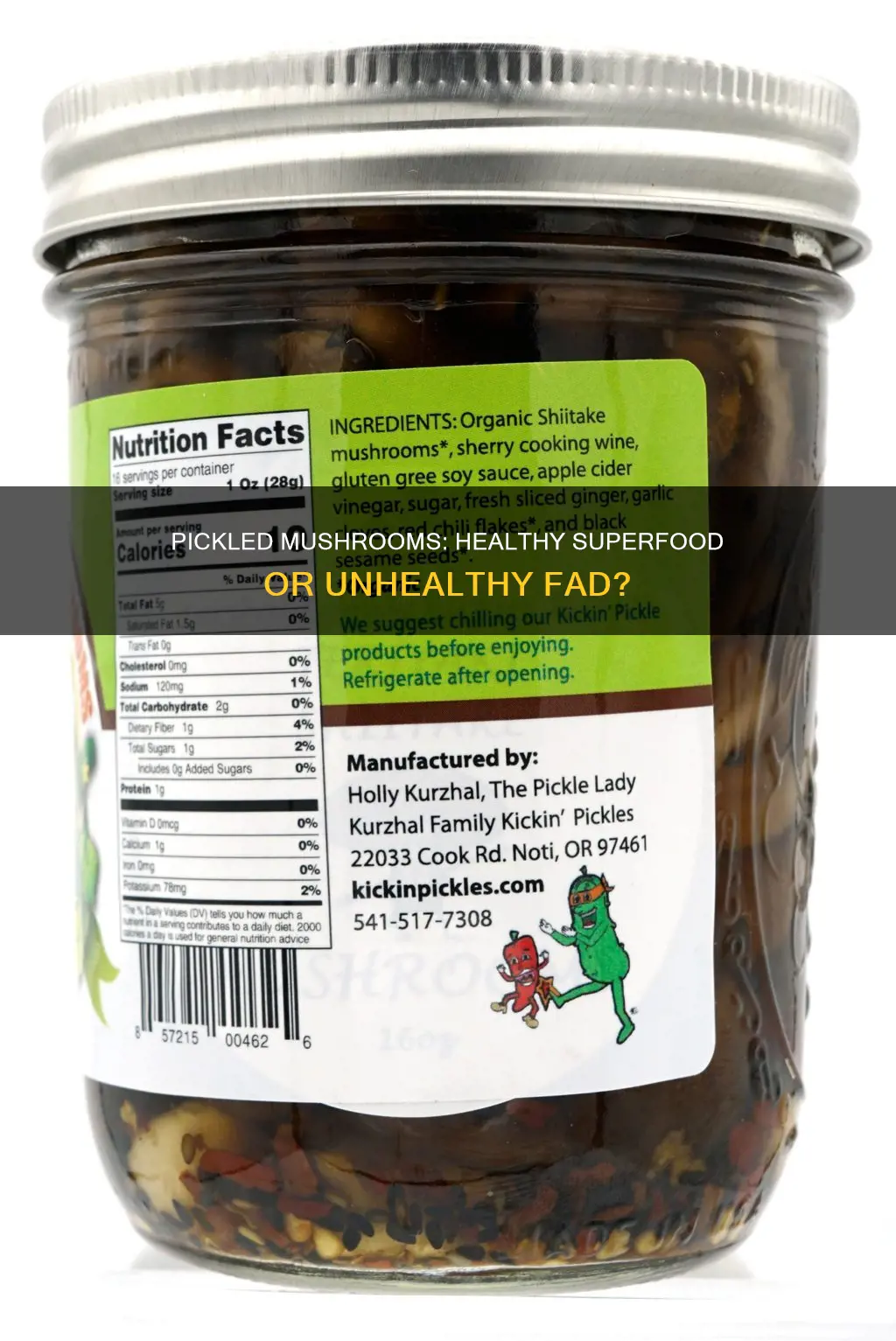 are pickled mushrooms healthy