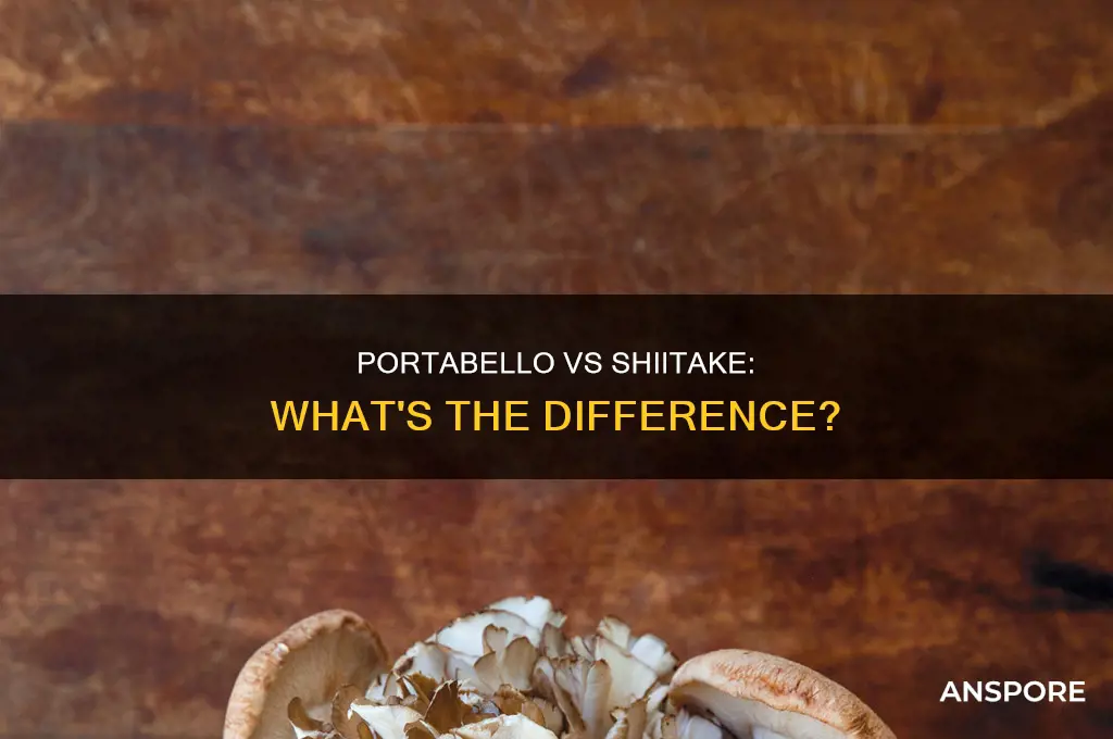 are portabello mushrooms the same as shiitake mushrooms