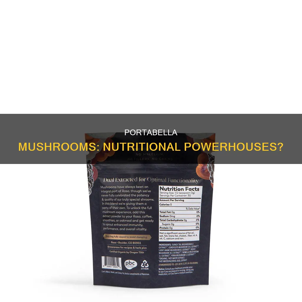 are portebella mushrooms more nutritious