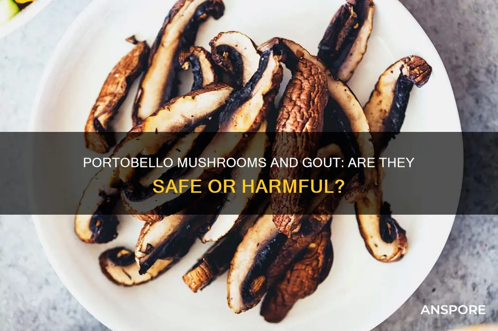 are portobello mushrooms bad for gout