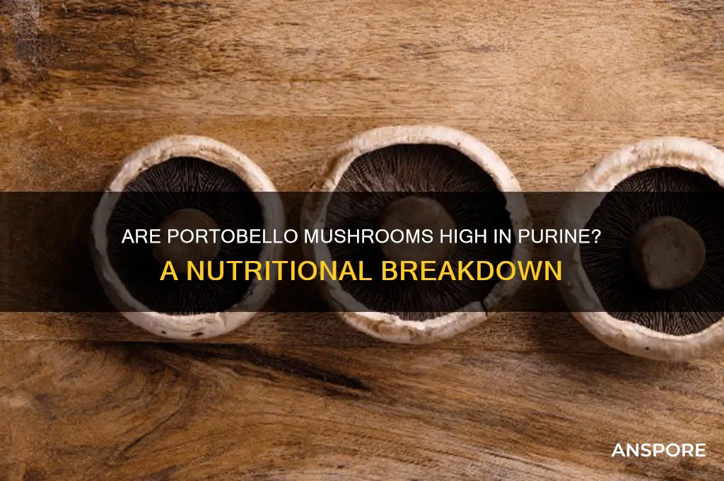 are portobello mushrooms high purine