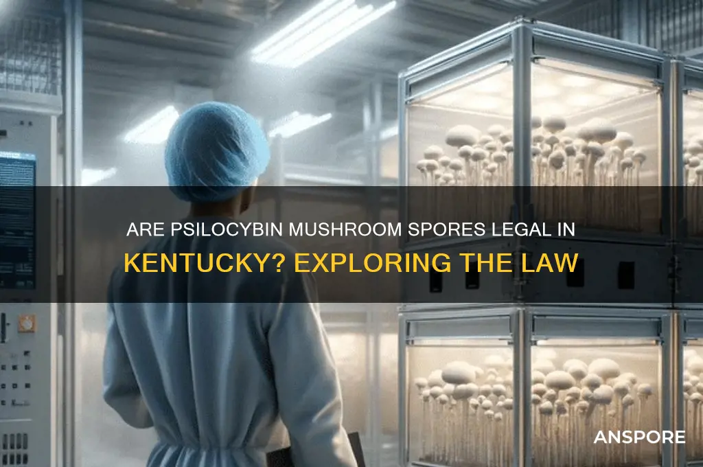 are psilocybin mushroom spores legal in kentucky