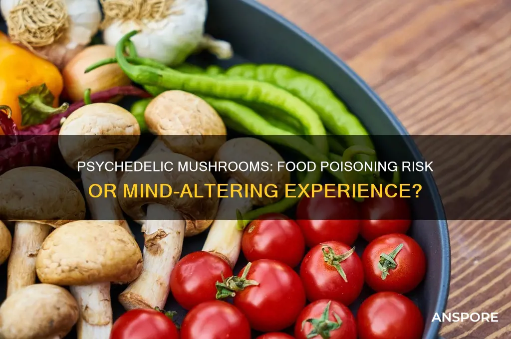 are psychedelic mushrooms food poisoning