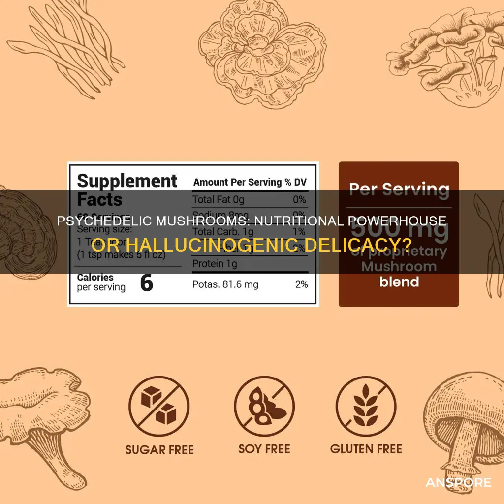 are psychedelic mushrooms nutritious