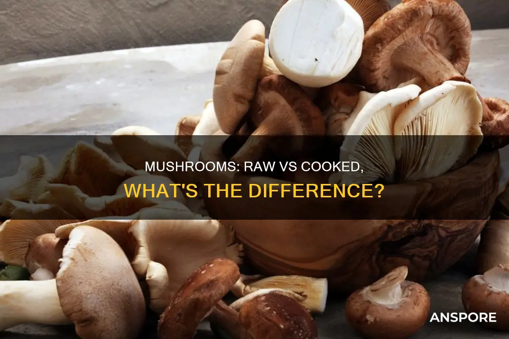 are raw mushrooms digestible