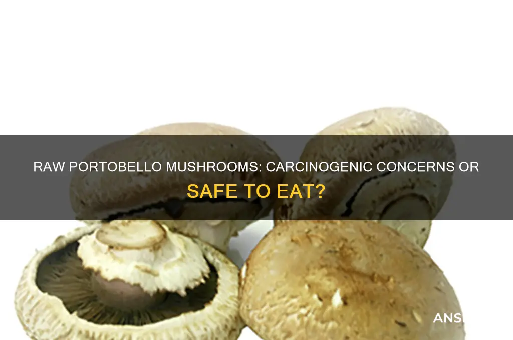 are raw portobello mushrooms carcinogenic