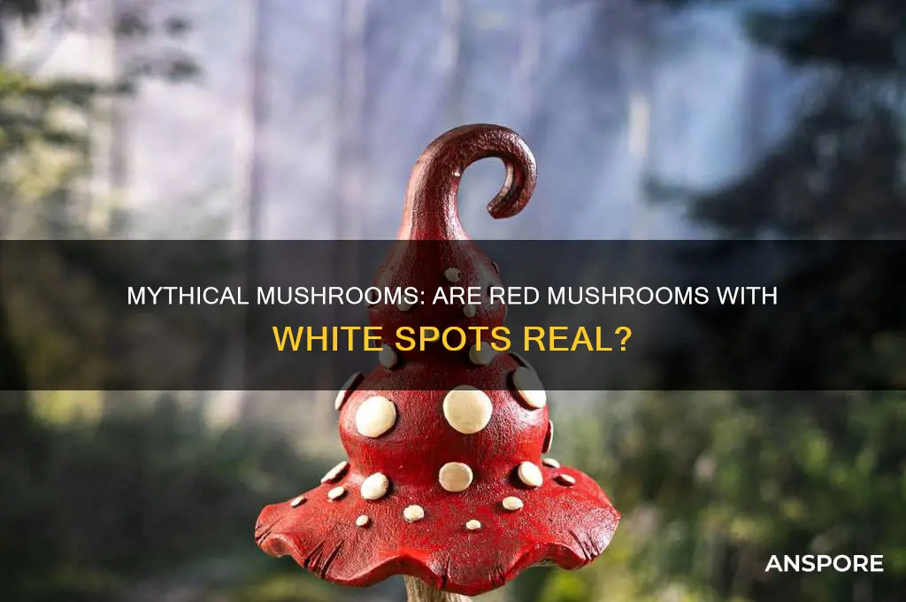 are red mushrooms with white spots real