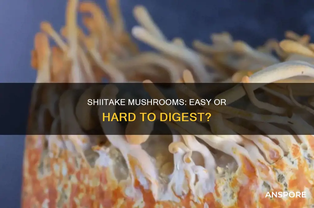are shiitake mushrooms hard to digest