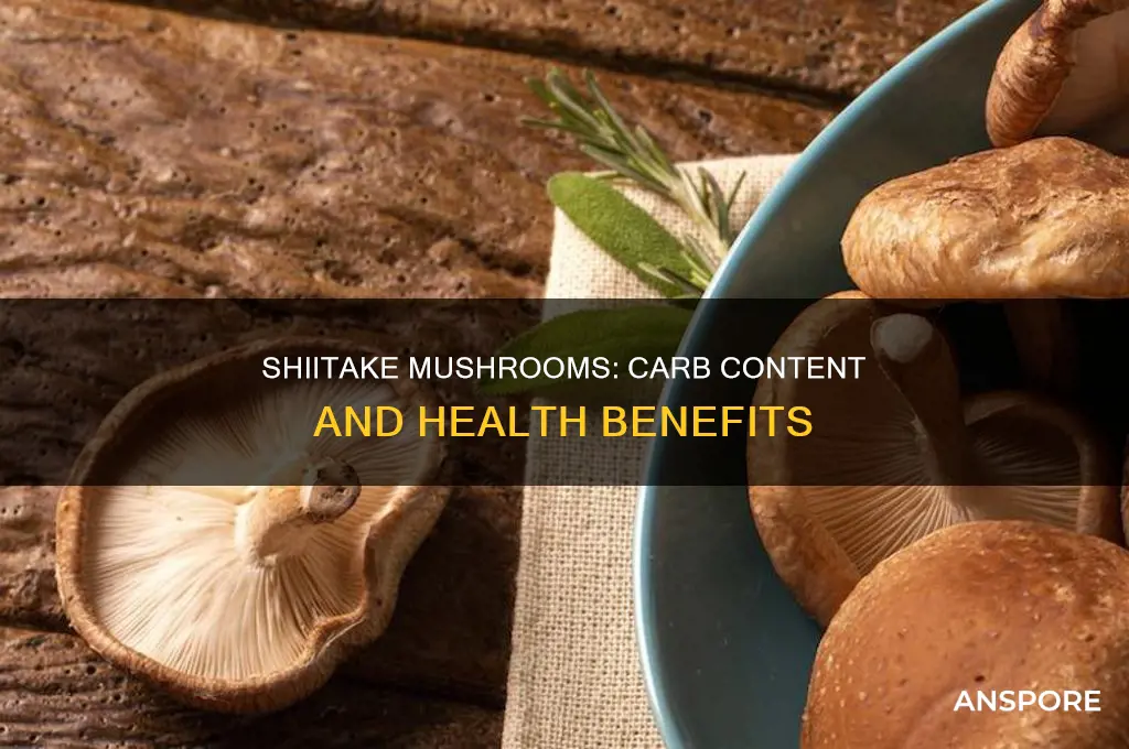 are shiitake mushrooms high in carbs