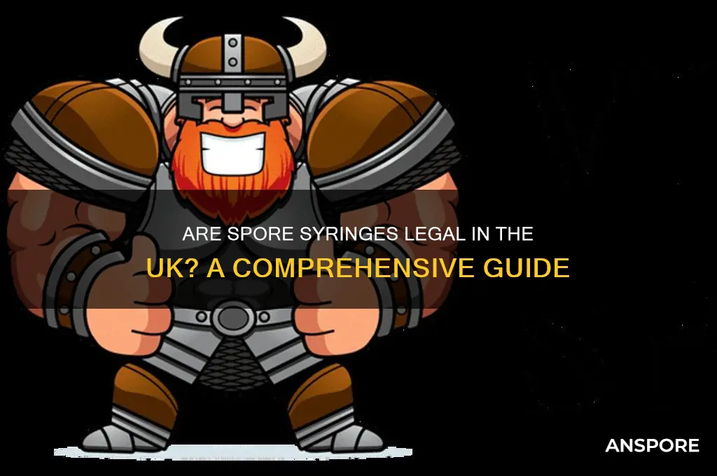 are spore syringes legal in uk