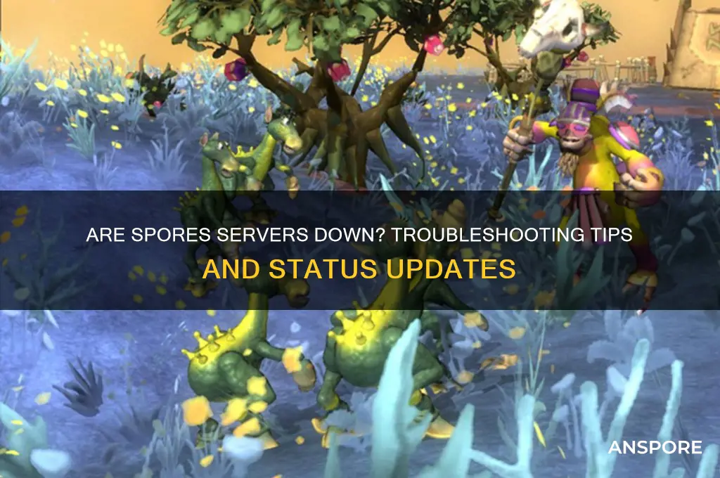 are spores servers down