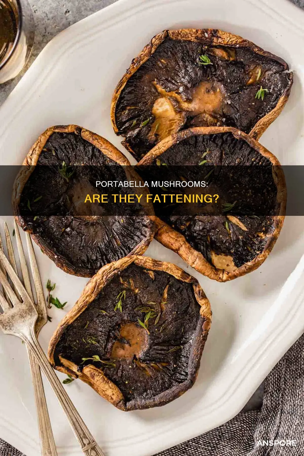 are stuff portabella mushrooms fat