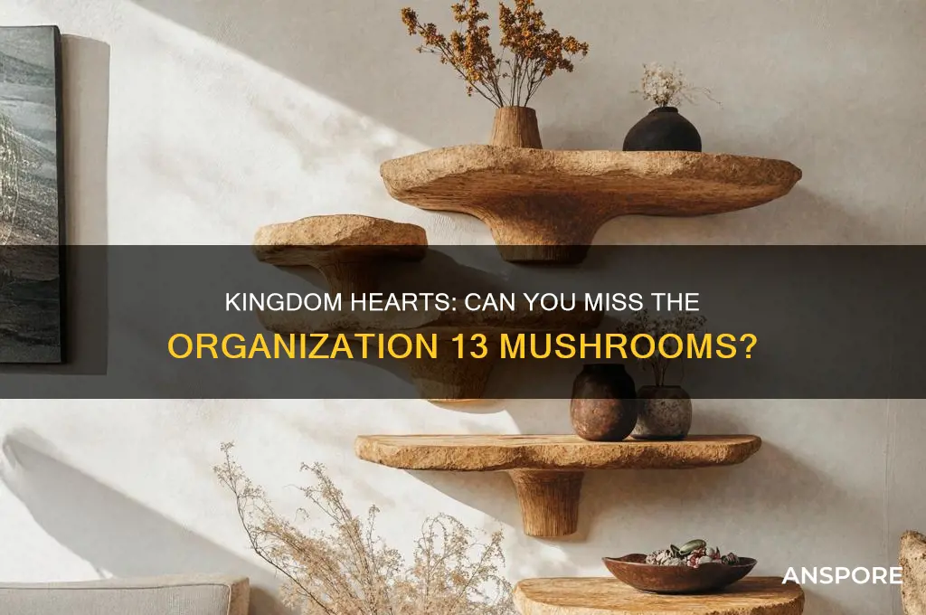 are the organization 13 mushrooms missable