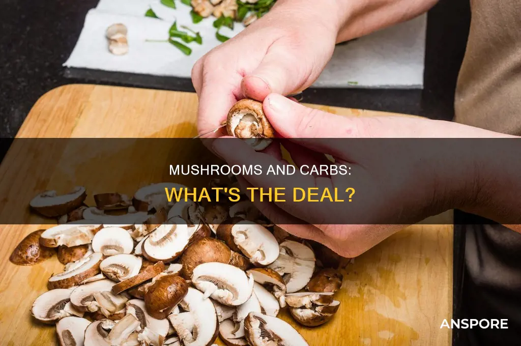 are there carbs in sauteed mushrooms