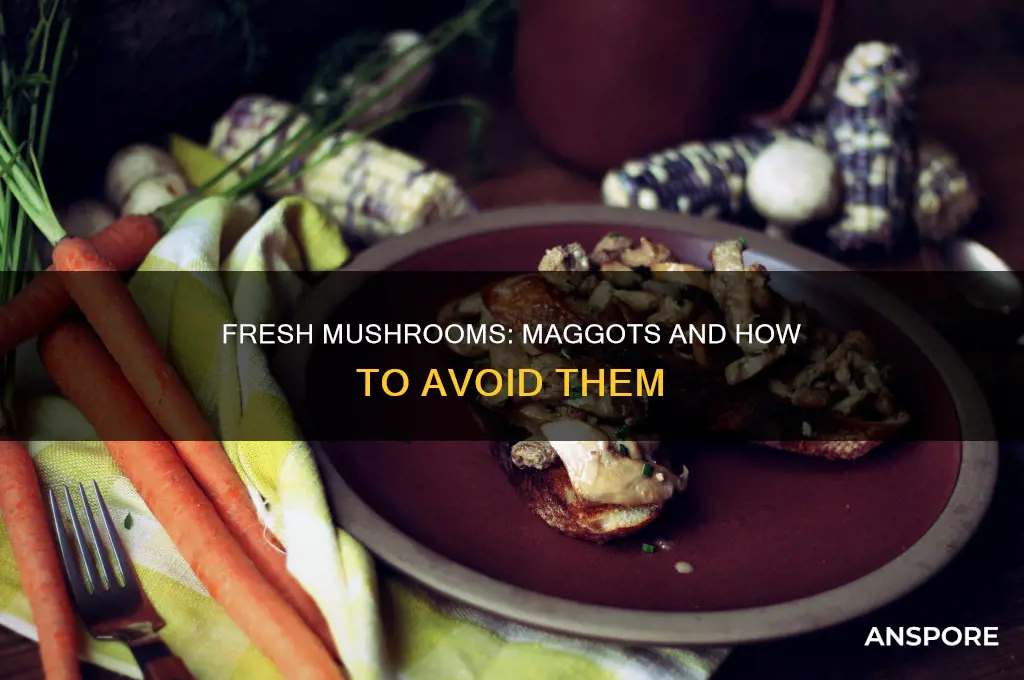 are there maggots in fresh mushrooms