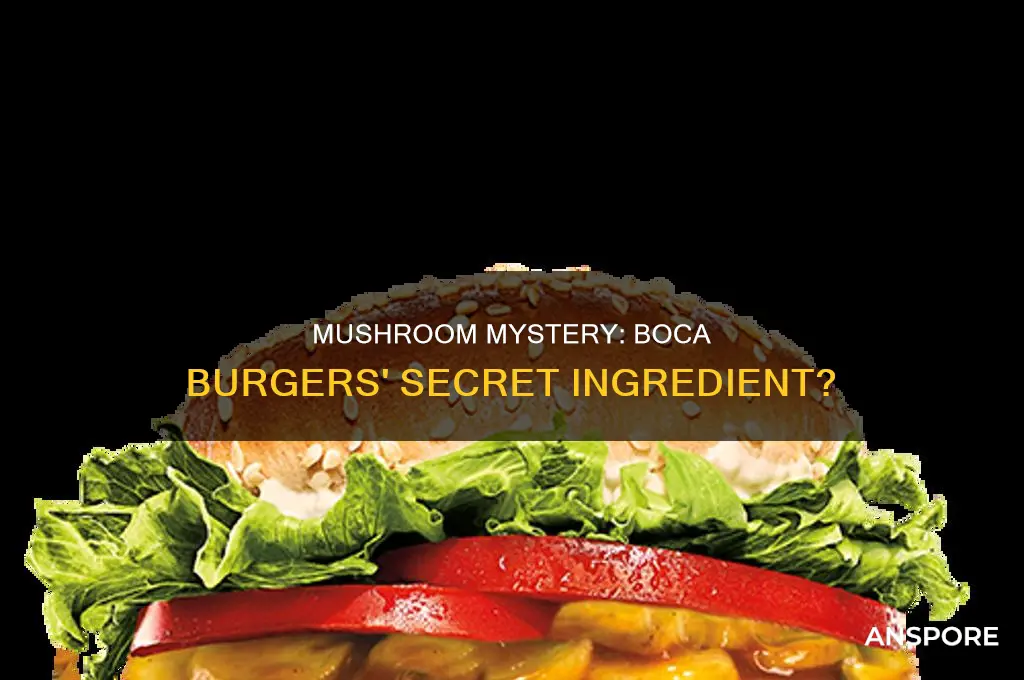 are there mushrooms in boca burgers