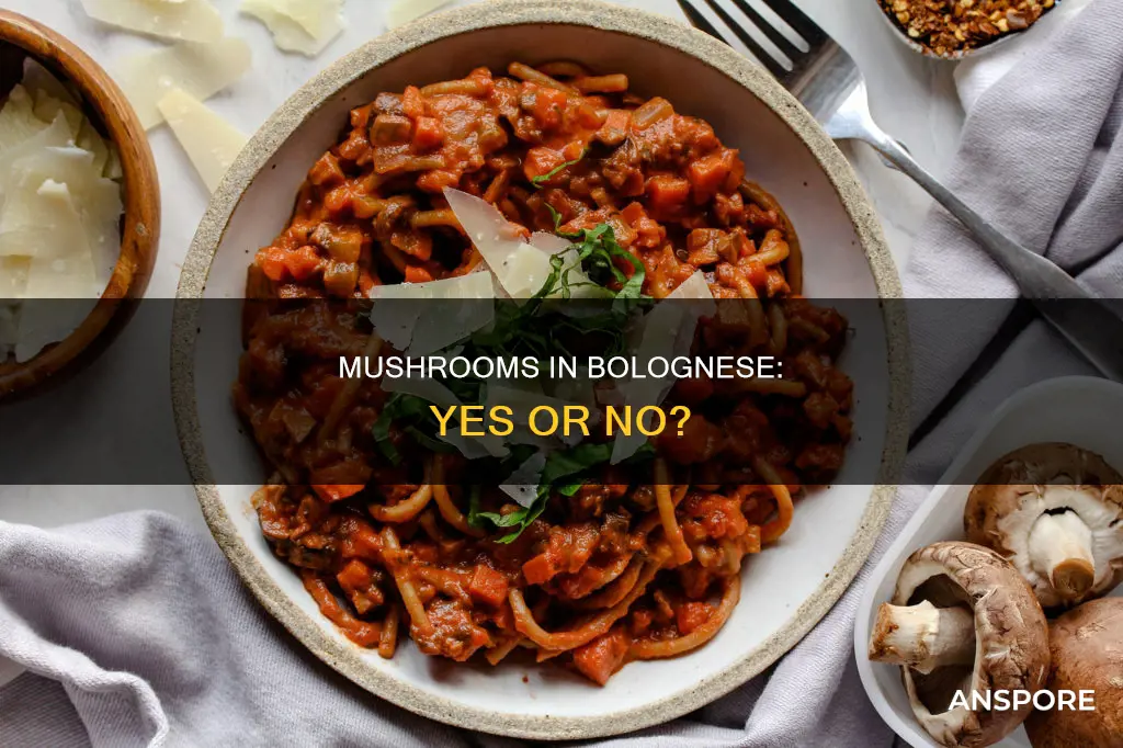 are there mushrooms in bolognese