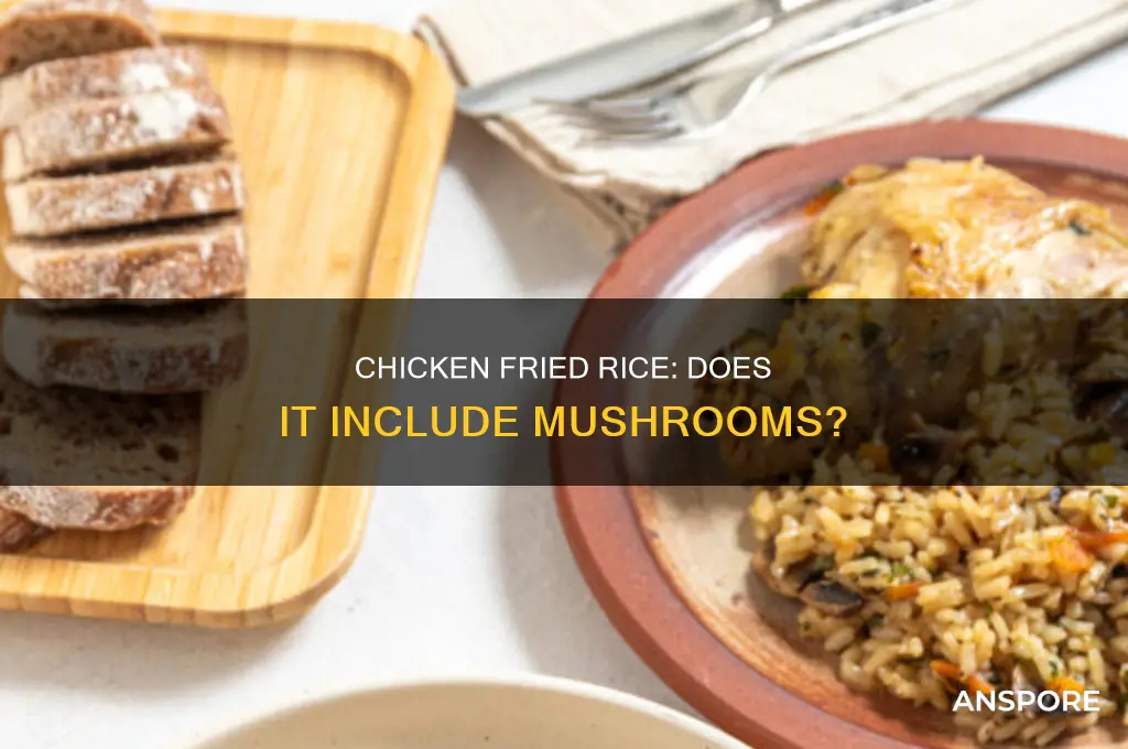 are there mushrooms in chicken fried rice