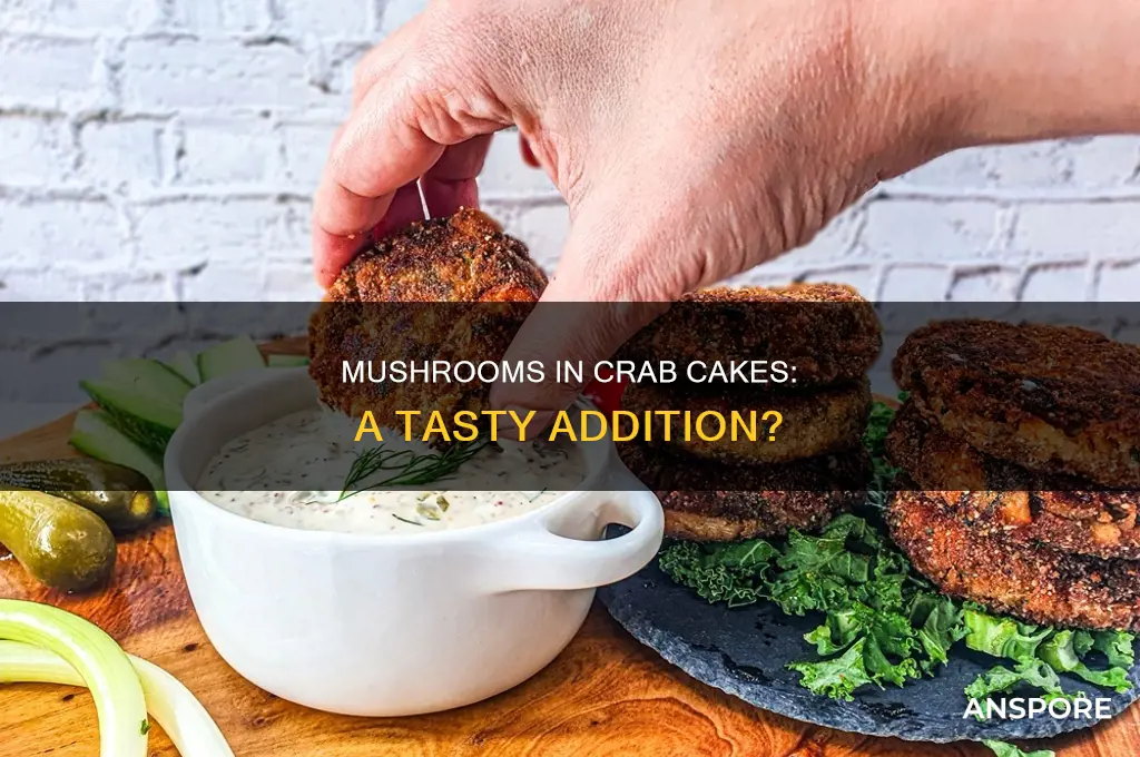 are there mushrooms in crab cakes