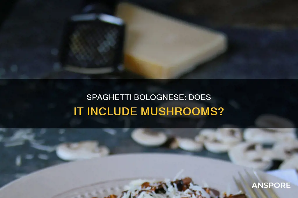 are there mushrooms in spaghetti bolognese