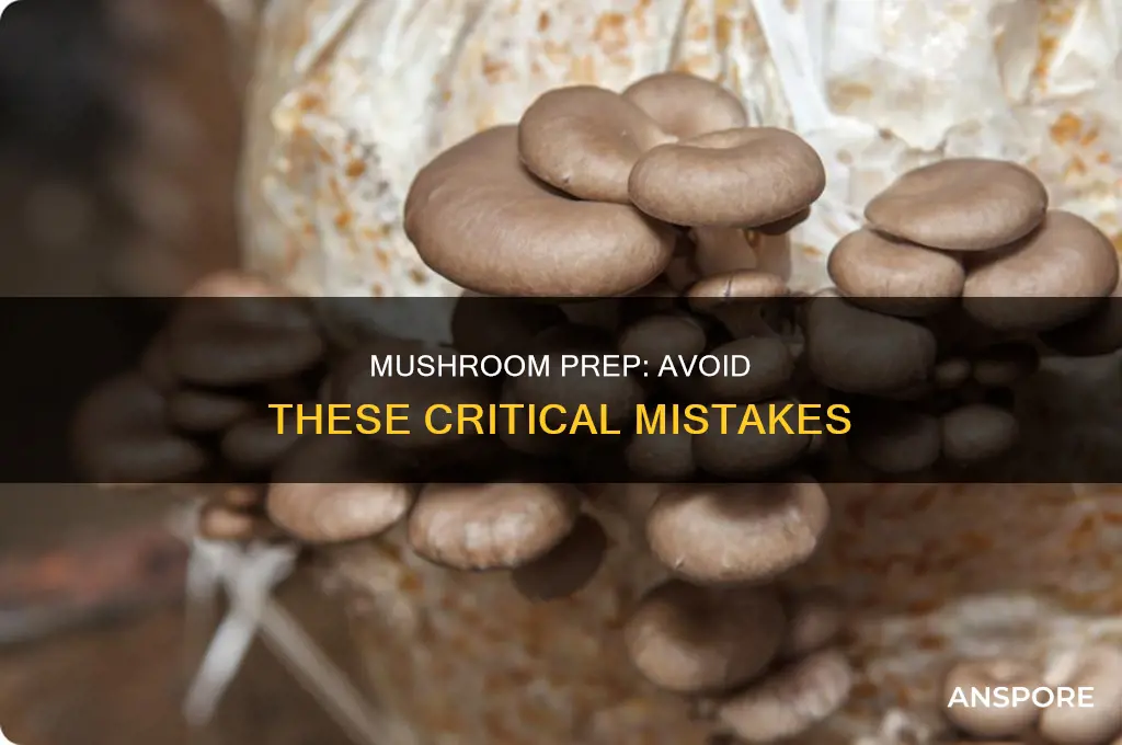 are things youre not supposed to do when preparing mushrooms