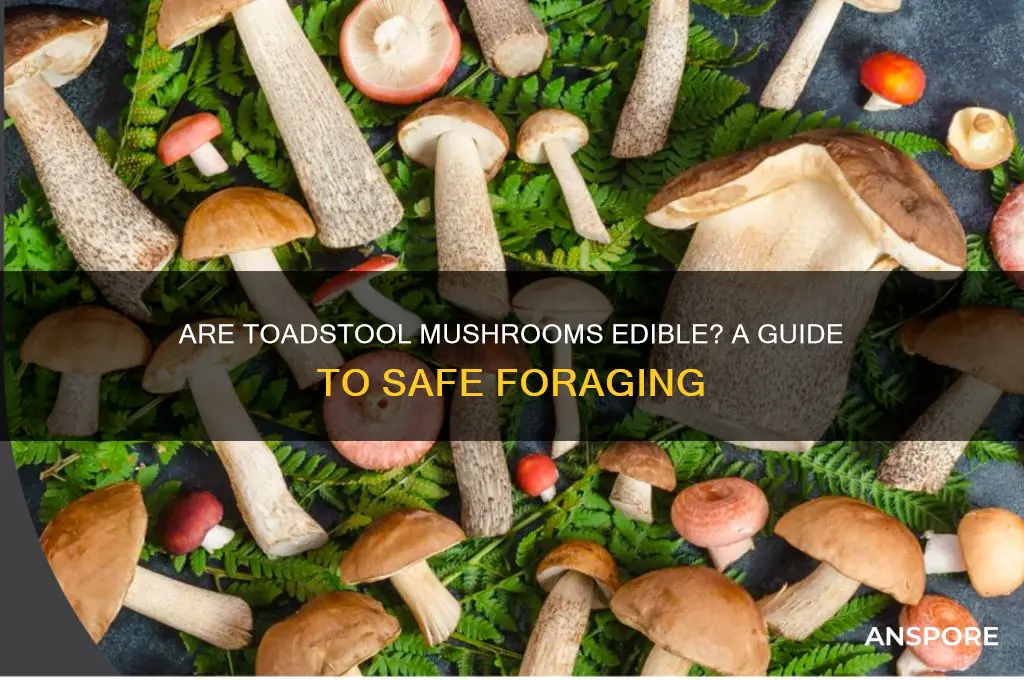 are toadstool mushroom mushrooms edible