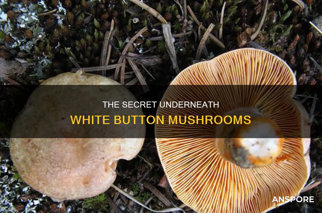 are white button mushrooms brown underneath