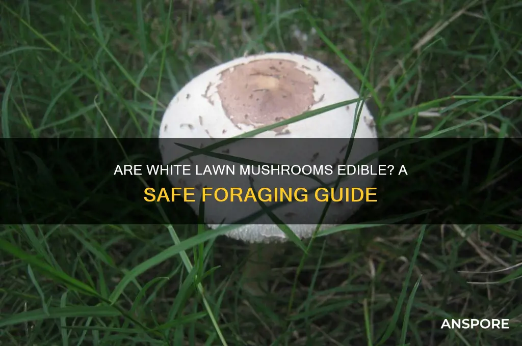 are white lawn mushrooms edible