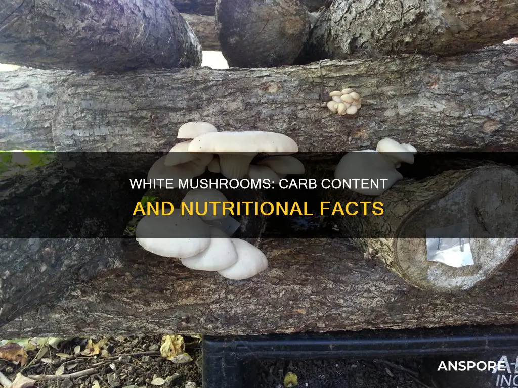 are white mushrooms high carb