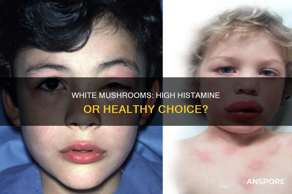 are white mushrooms high in histamine