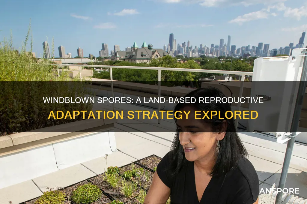 are windblown spores an adaptation to reproduction on land