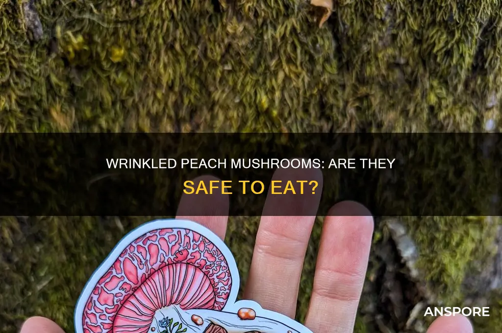 are wrinkled peach mushroom edible