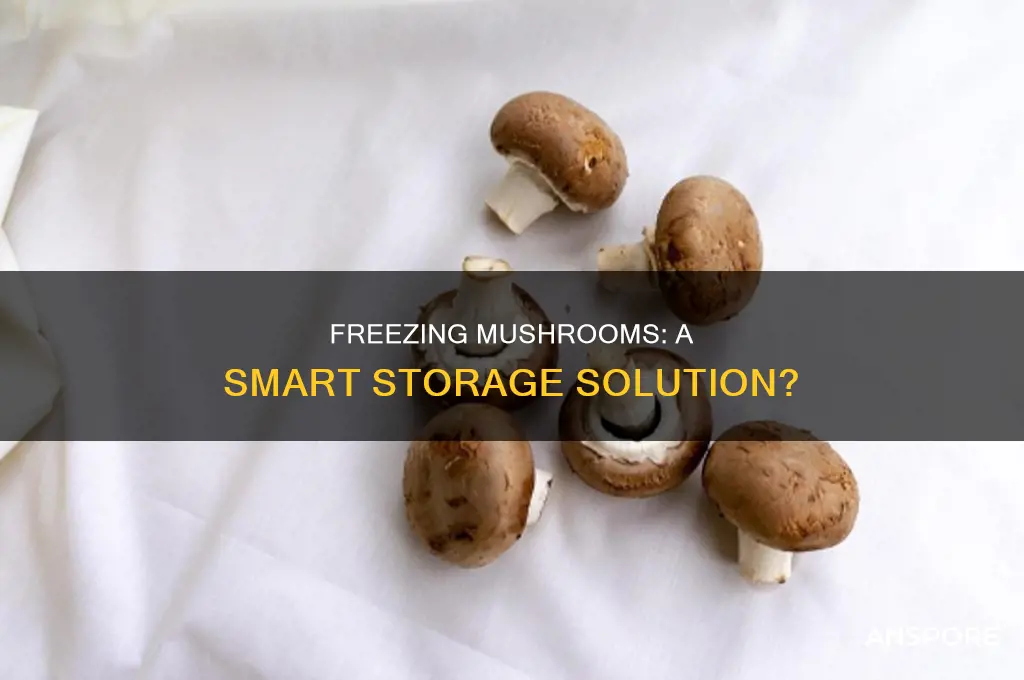 are you supposed to freeze mushrooms