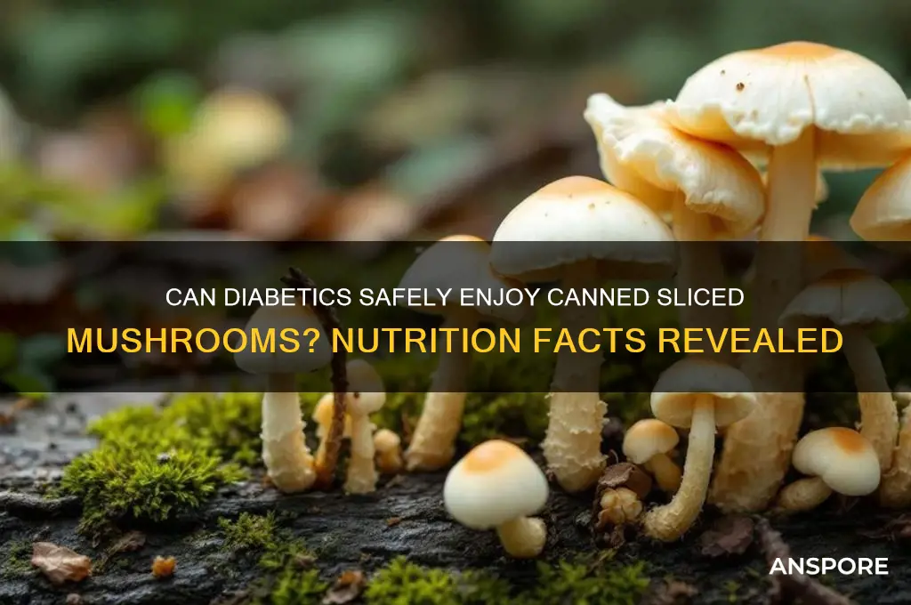can a dieabetic eat sliced mushrooms from the can