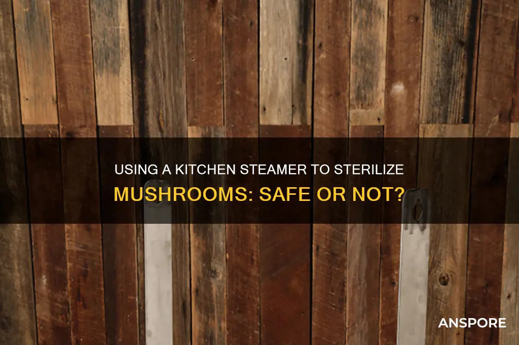 can a kitchen steamer be used to sterilize mushrooms