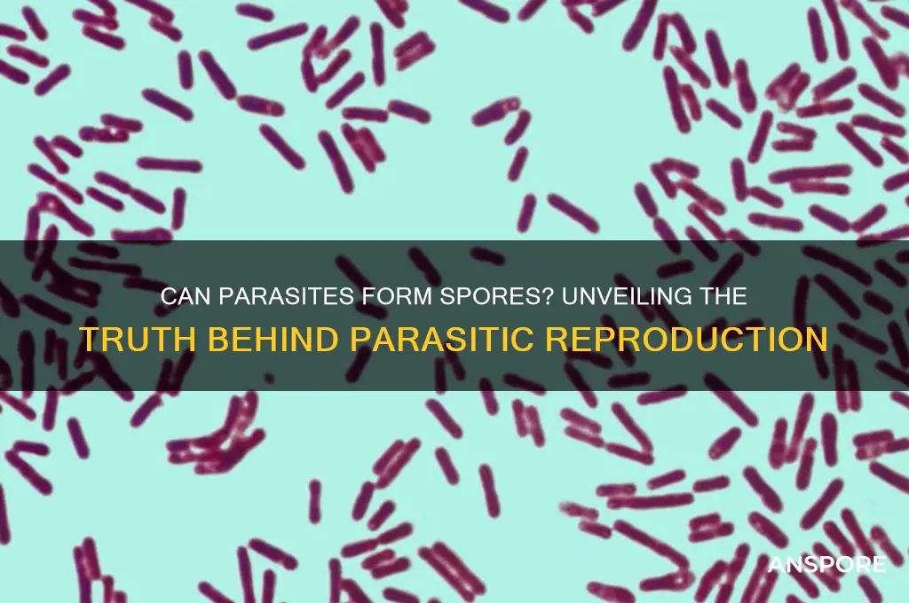 can a parasite produce spores