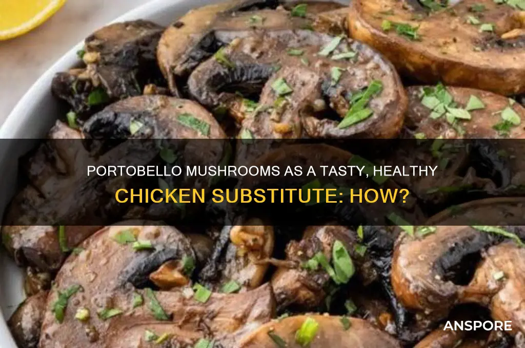 can a portobello mushroom sub gor chicken