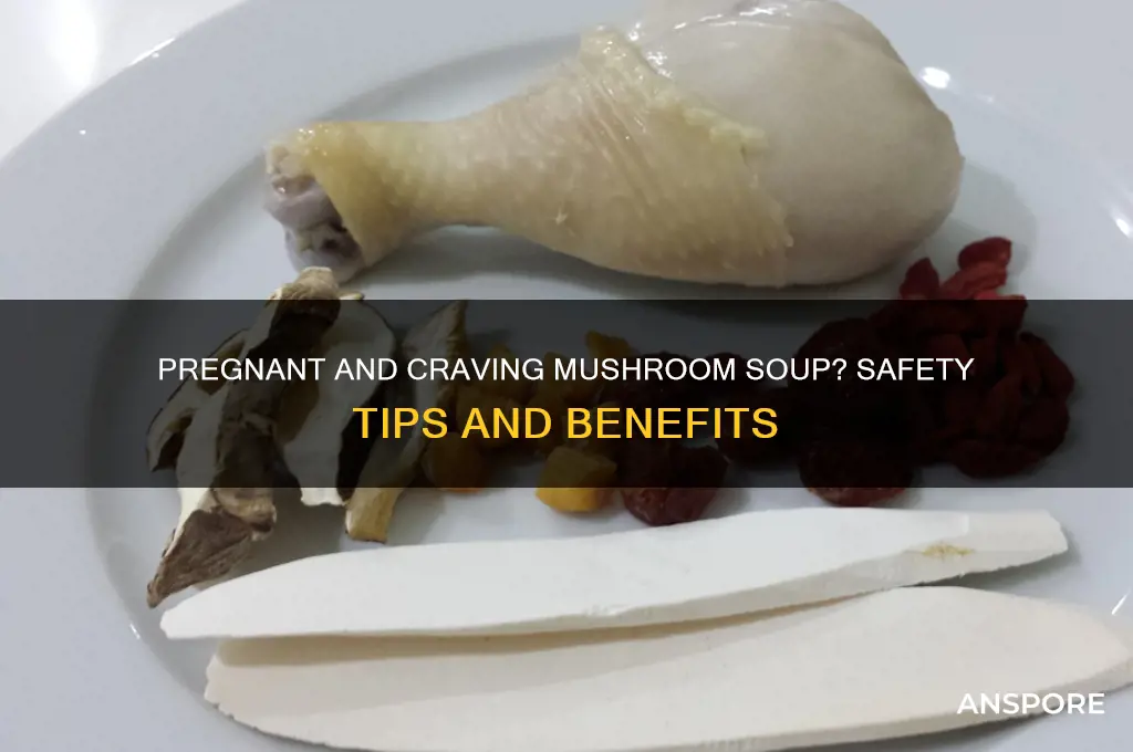 can a pregnant woman eat mushroom soup