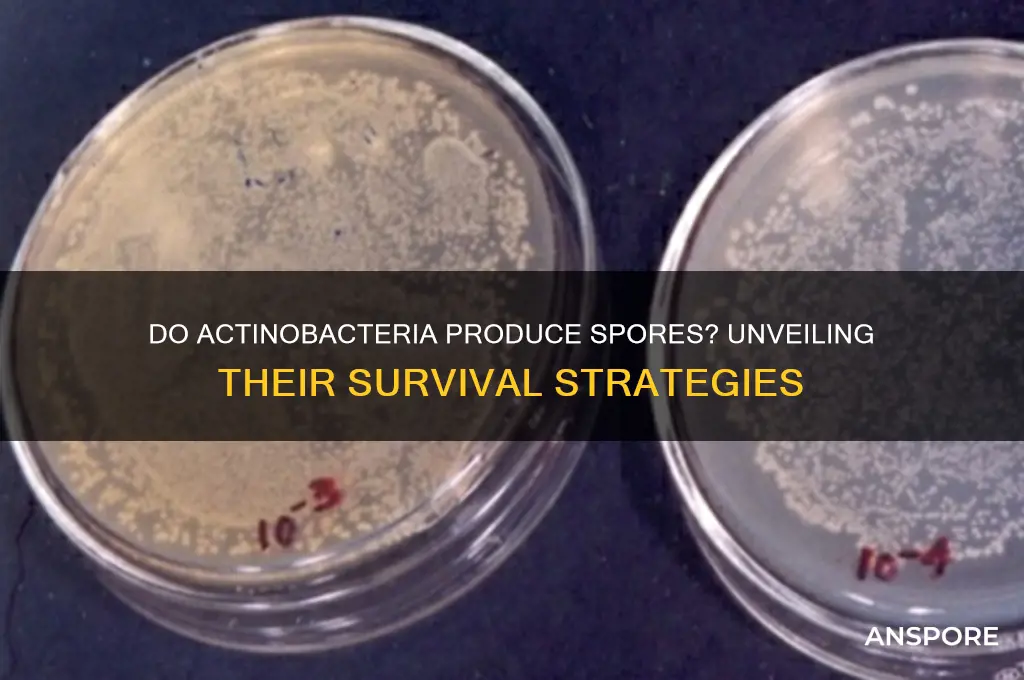 can actinobacteria form spores
