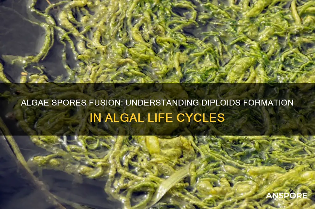 can algae spores fuse to form diploids