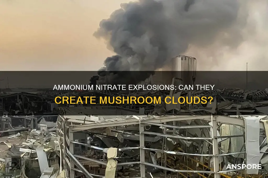 can ammonium nitrate cause a mushroom cloud