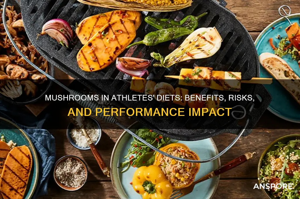 can athletes have mushrooms in their diet